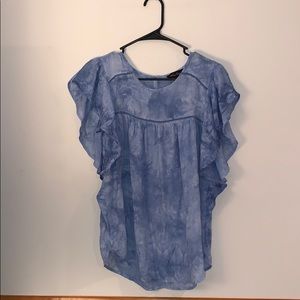 Melissa Paige blue blouse size small